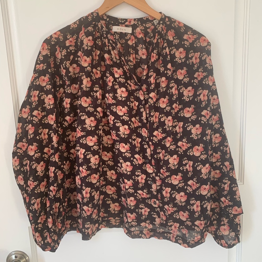 Doen floral button up blouse